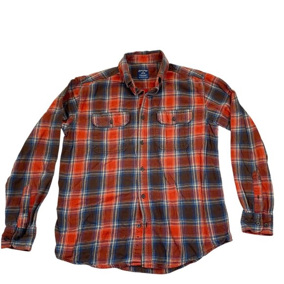 Faded Glory Men's Shirts Medium Lot of Three Long Sleeve Button Up Flannel Plaid - Picture 6 of 16